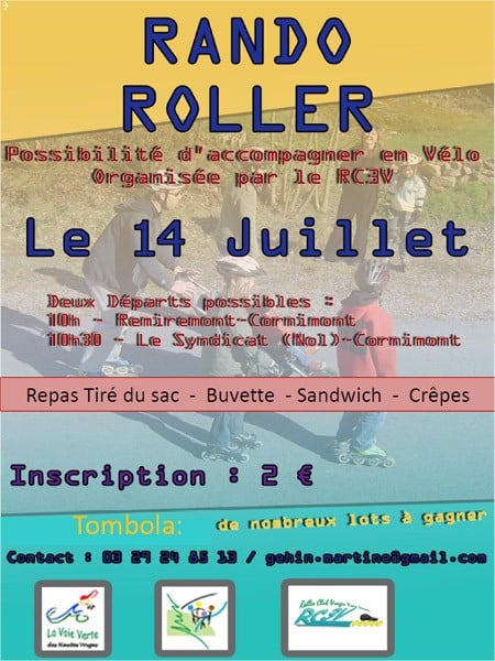 Randonnée roller RC3V à Remiremont (88)