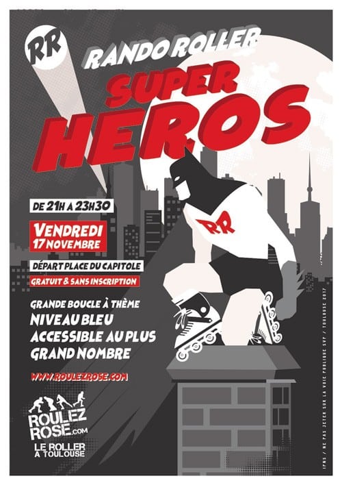 Randonnée Roller des Super Héros 2017 à Toulouse (31)