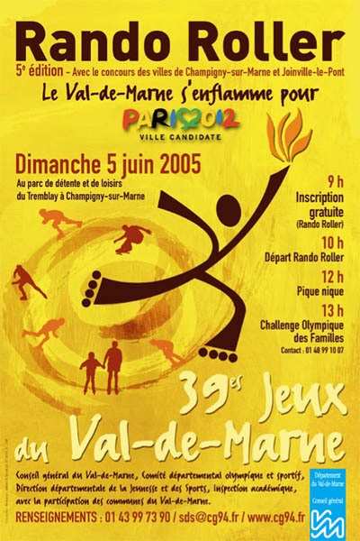 5ème Randonnée roller des Jeux du Val-de-Marne