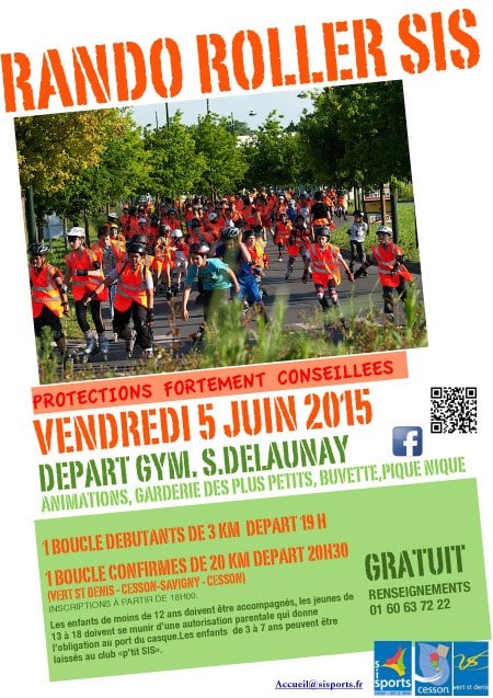 Randonnée roller SIS 2015 de Cesson / Vert-Saint-Denis (77)