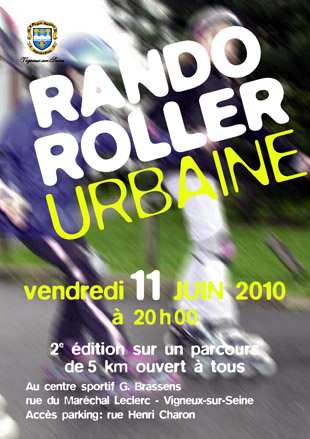 Randonnée roller urbaine 2010 à Vigneux sur Seine (91)