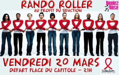 Randonnée roller du sidaction 2009 à Toulouse (31)
