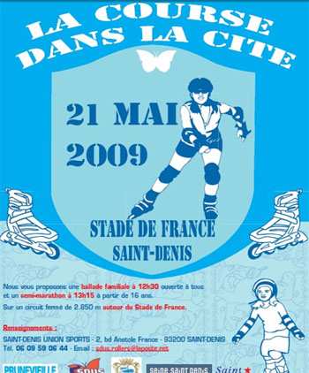 Course et randonnée roller 2009 autour du stade de France (93)
