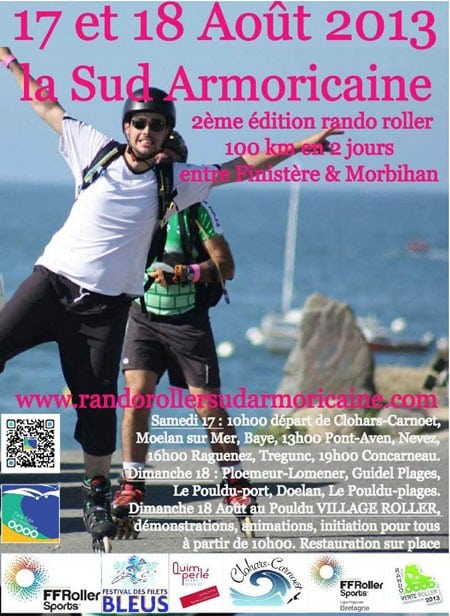 Rando roller Sud Armoricaine au départ de Clohars-Carnoet (29)