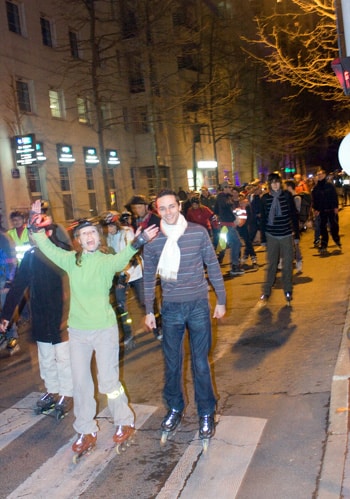 La randonnée roller, c'est toujours plus sympa en couple ou entre amis !