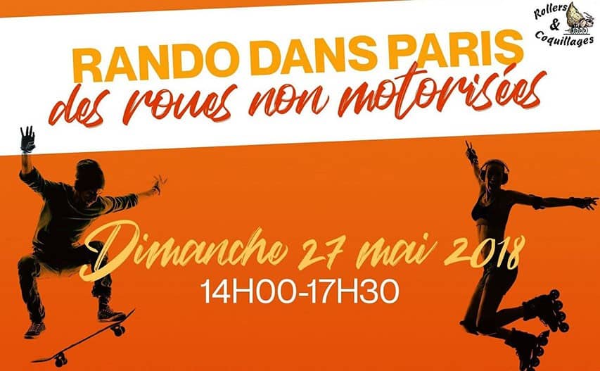 Randonnée roller spéciale roues libres non motorisées 2018 avec Rollers et Coquillages (75)