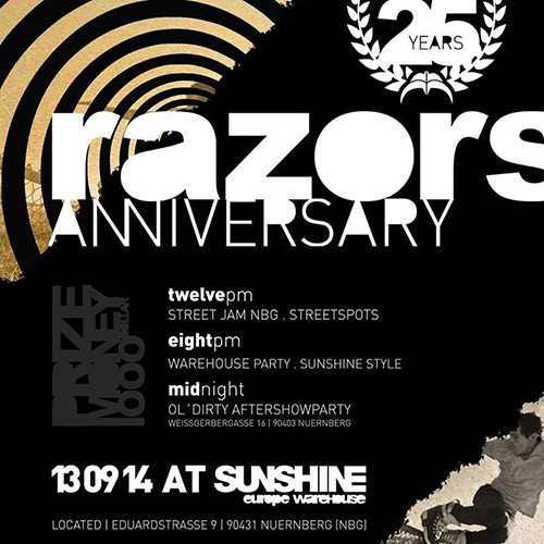 Razors fête ses 25 ans à Nuremberg (Allemagne)