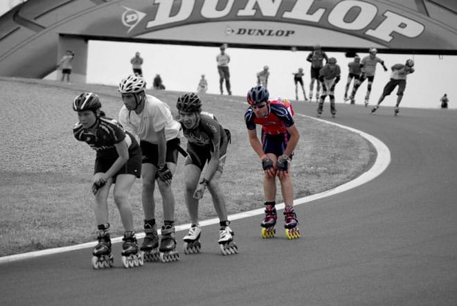 Les 24 Heures du Mans roller en solo de Yu