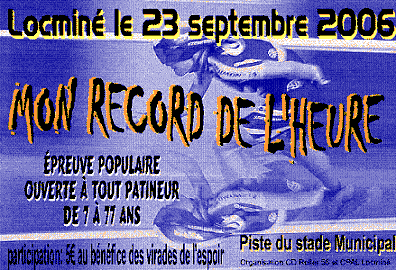 « Mon Record de l&rsquo;heure » 2006 à Locminé (56)