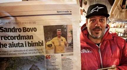 Rencontre avec Sandro Bovo, recordman du monde de vitesse en descente en roller