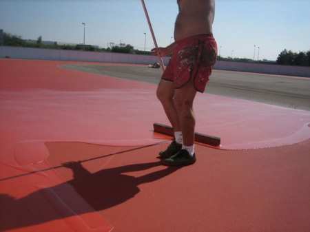 Réfection de la piste de roller course de Bouguenais (44)