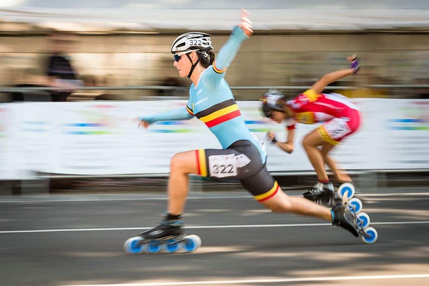 Championnat d&rsquo;Europe roller course 2019 &#8211; résultats 100 m route