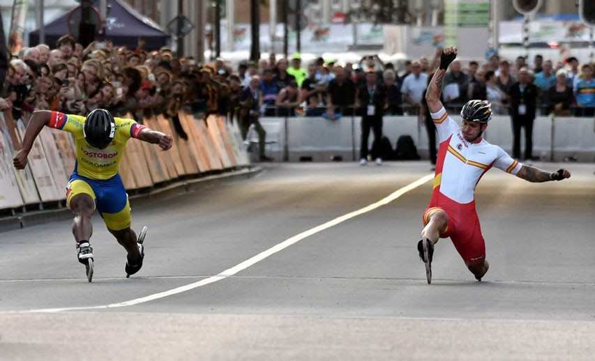 resultats 100m roller mondial course 2018