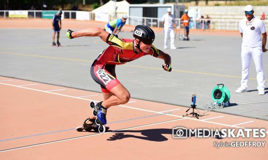 Championnat d&rsquo;Europe Roller course 2017 : résultats des 300 m contre la montre
