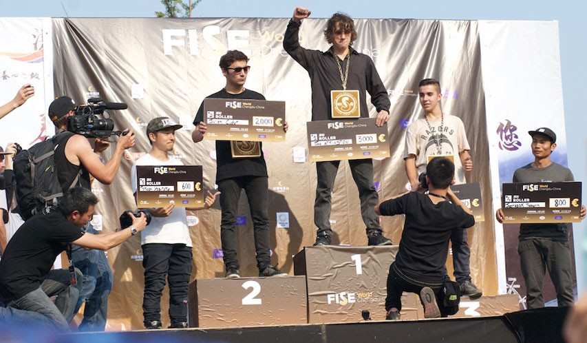 Podium roller FISE World Chengdu 2015