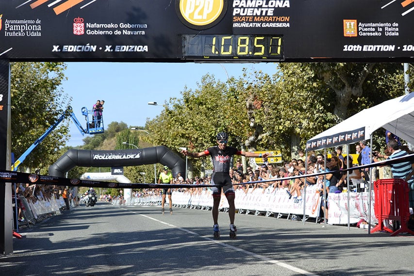 Sprint final du marathon roller P2P 2018