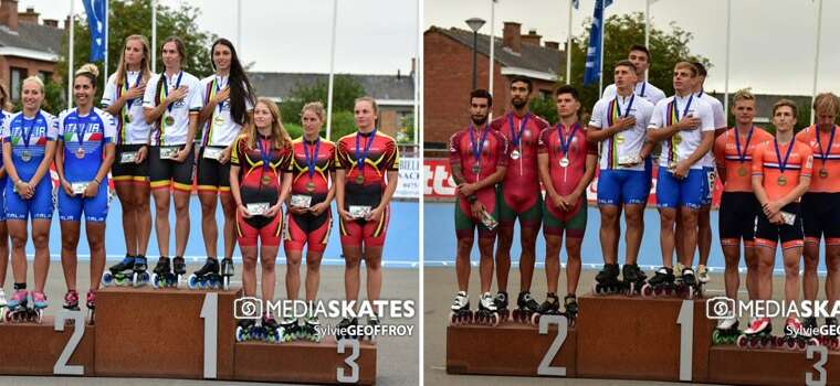 Résultats des relais à l&rsquo;américaine sur piste au Championnat d&rsquo;Europe roller course 2018