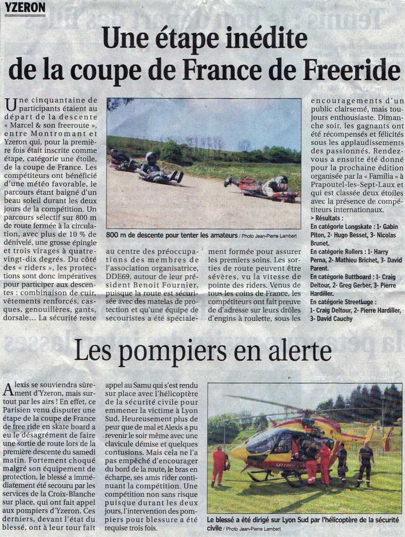 revue de presse coupe france yzeron 2011