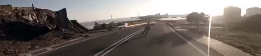 Ricardo Lino : session descente freeride en 3 roues Imperial Megacruiser Pro Triblades