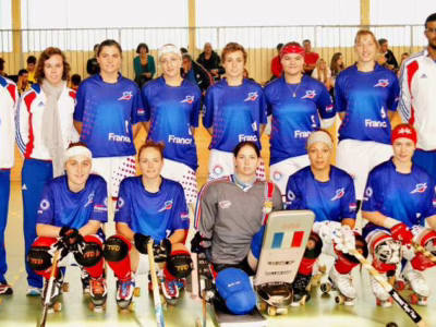 L&rsquo;équipe de France femme de rink hockey au mondial 2012