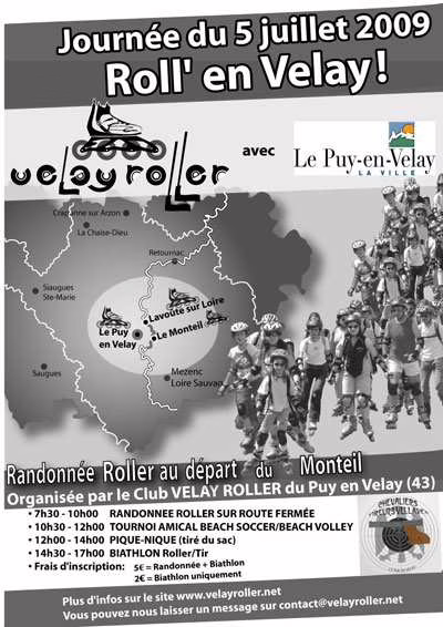 Journée roller Roll&rsquo;enVelay 2009 au Puy-en-Velay (43)