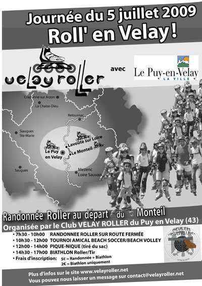 Journée roller Roll’enVelay 2009 au Puy-en-Velay (43)