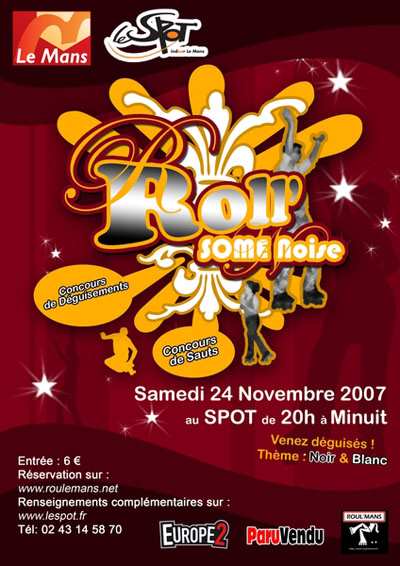Soirée roller Roll&rsquo; Some Noise 2007 au Mans (72)
