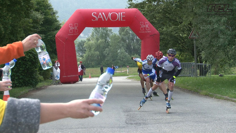 Ravitaillement à la moitié du parcours
