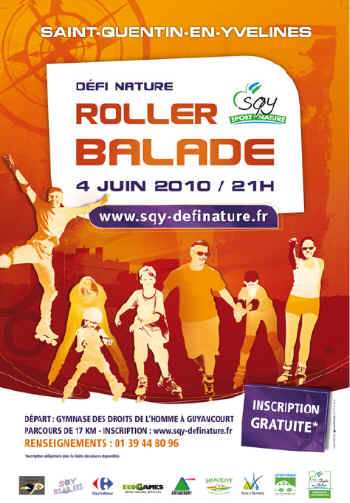 Randonnée roller nocturne 2010 à Guyancourt (78)