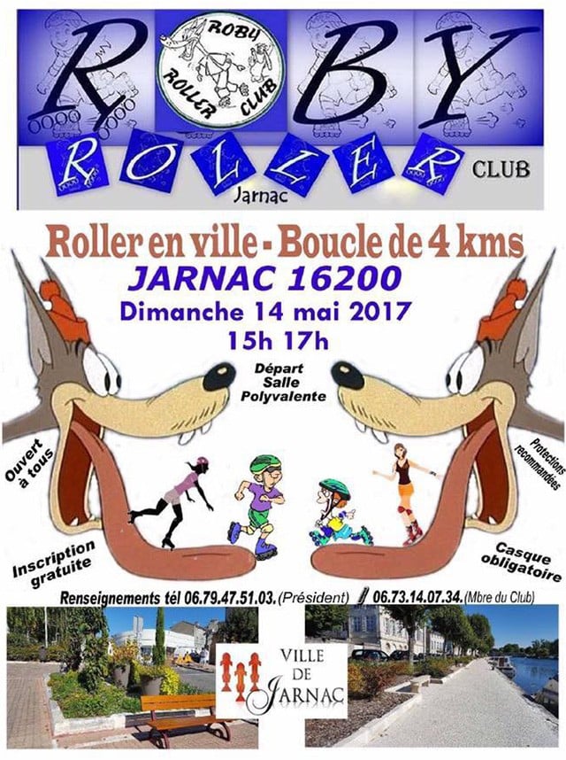 Randonnée roller 2017 sur boucle fermée à Jarnac (16)