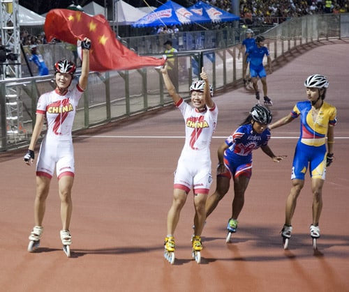 roller course 10km eliminations route femmes world games 2013 1