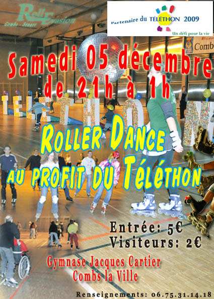 Roller-dance à Combs-la-ville pour le Téléthon 2009 (77)