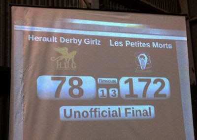 Hérault Derby Girls (Montpellier) 78 &#8211; 172 Petites Morts (Bordeaux)