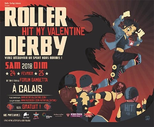 roller derby hit my valentine 2018
