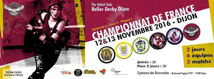 1ere journée du championnat n2 zone est de france roller derby 2016