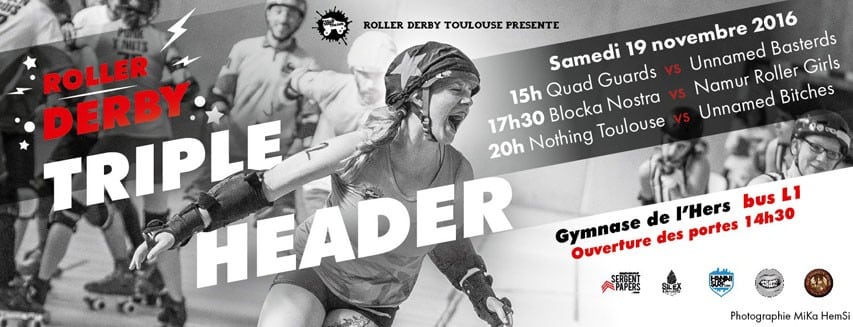 Triple header de roller derby 2017 à Toulouse (31)