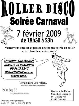 Soirée roller disco 2009 à Garches (92)