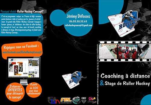 roller hockey concept plaquette