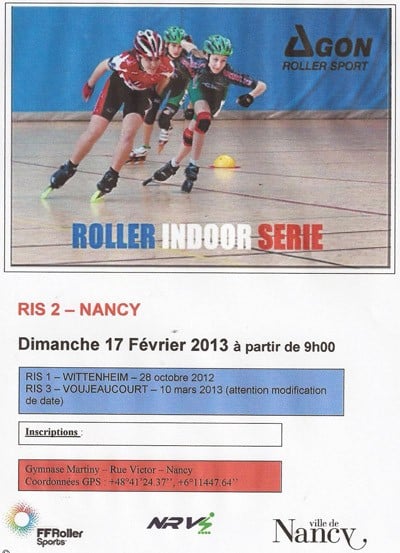 Seconde étape des Roller Indoor Series 2012 à Nancy (54)