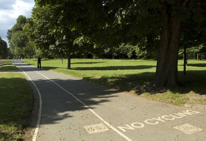 Roller à Hyde park (Londres)