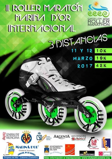 Roller marathon Marina d’Or 2017 à Oropesa-del-Mar (Espagne)