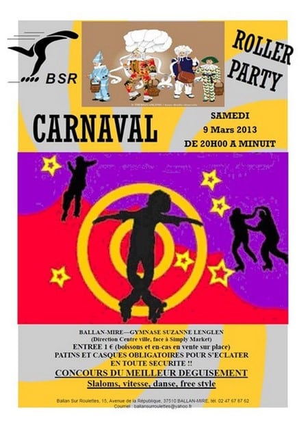 Soirée roller party à Ballan-Miré (37)