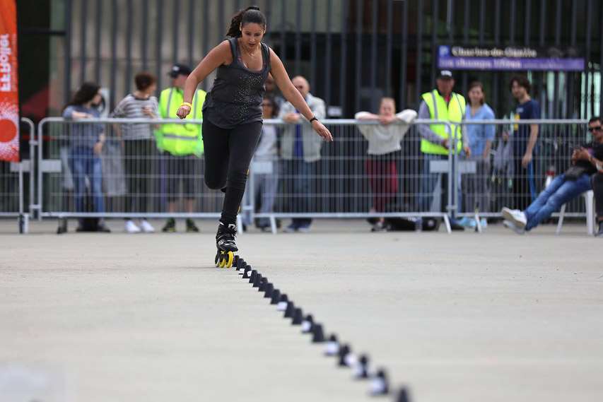 Speed slalom à Rennes sur Roulettes