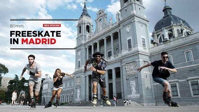 Session roller freeride avec le team Rollerblade à Madrid (Espagne)