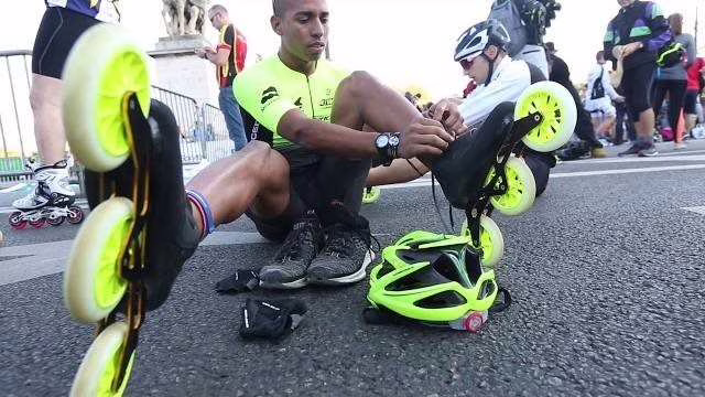 L&rsquo;équipe Rollerblade World au Paris Rollers Marathon 2017