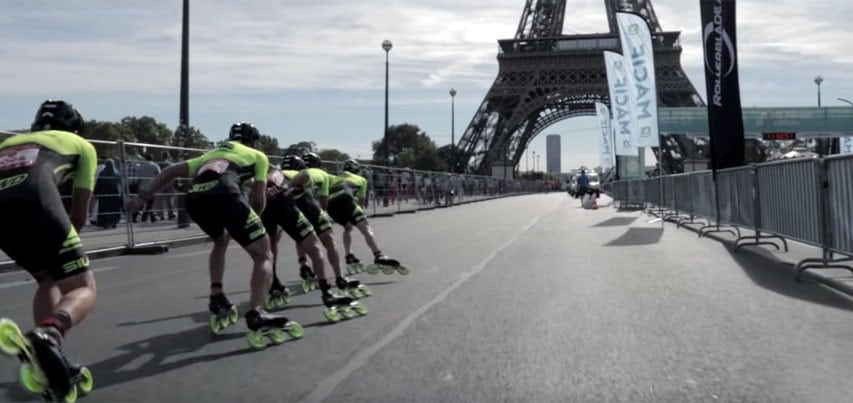 Rollerblade au marathon roller de Paris 2018