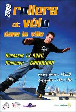 Manifestation « roller et vélo » à Gradignan (33)
