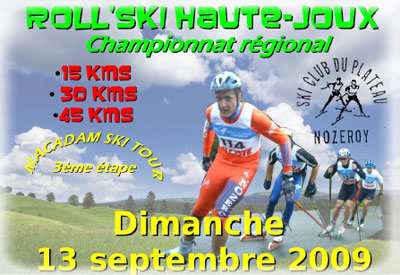 Randonnée roller et ski-roues 2009 au départ du Roll&rsquo;Ski Haute-Joux (25)
