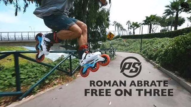 Roman Abrate en session roller freeride à Lima (Pérou)