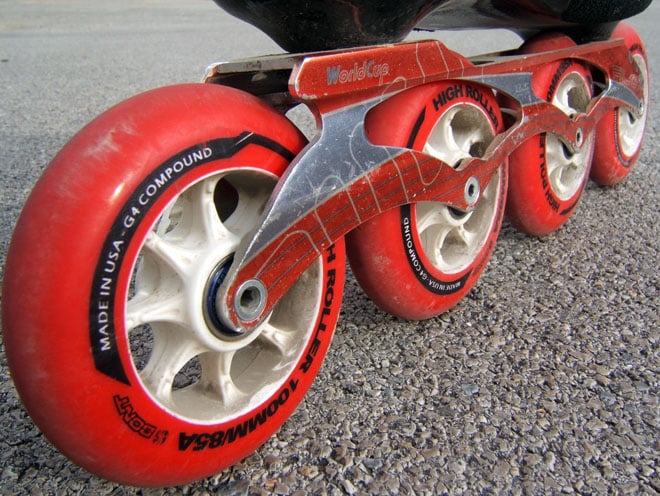 Test : roues Bont G4 High Roller Red 100 mm 85A